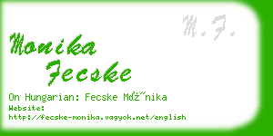 monika fecske business card